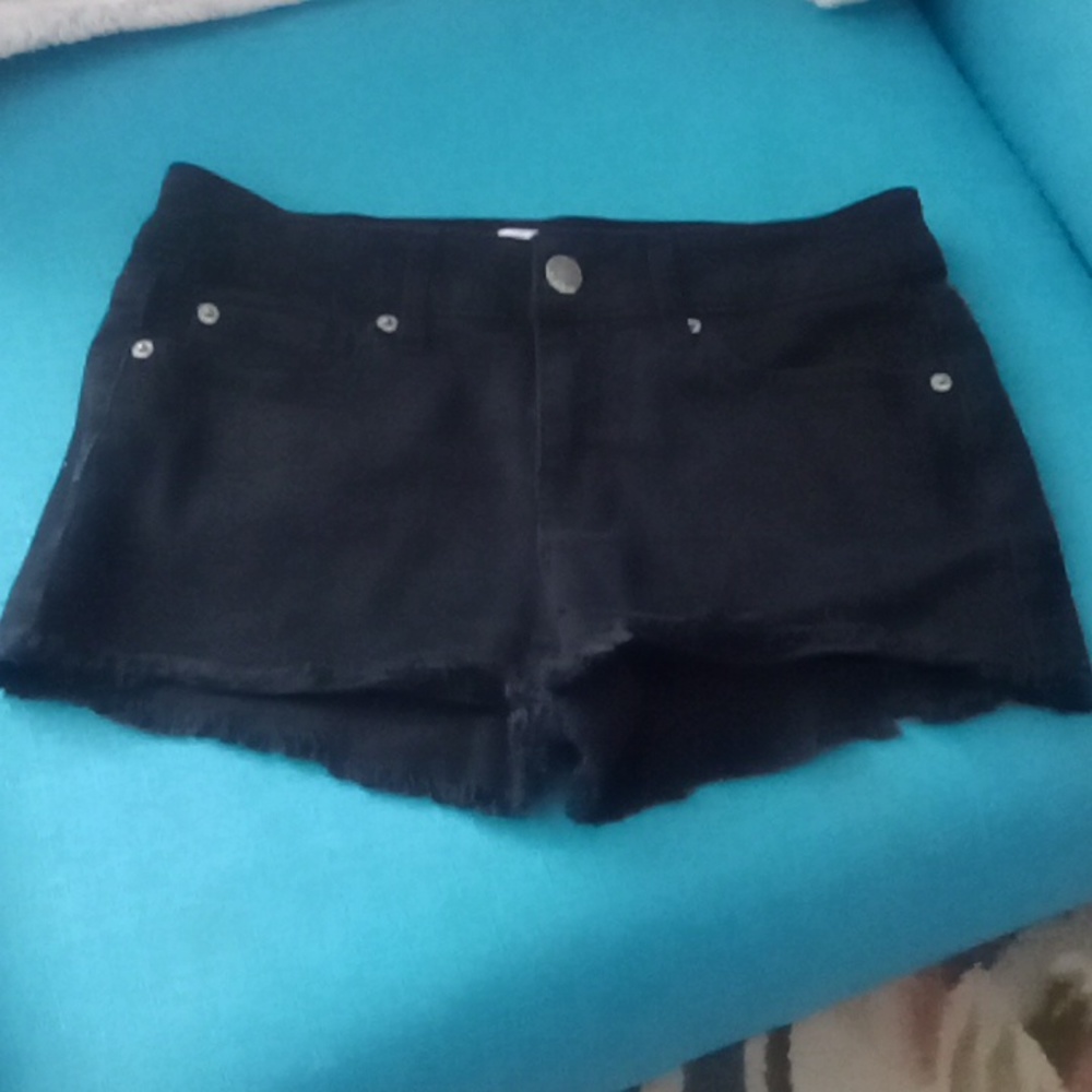 Women's Black denim shorts